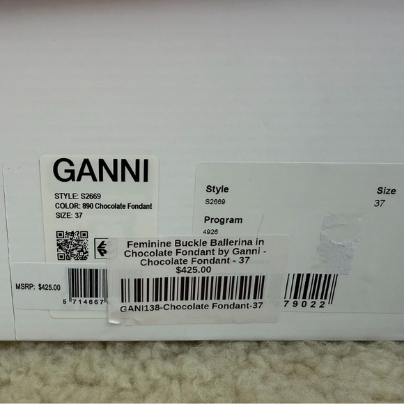 Ganni Black and Brown Slingback Heels - Picture 4 of 4